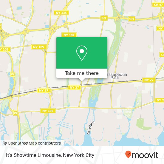 It's Showtime Limousine map