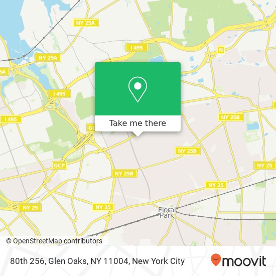 80th 256, Glen Oaks, NY 11004 map