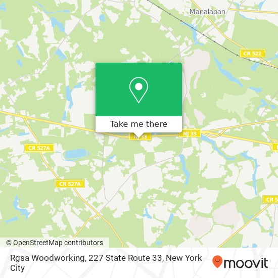 Mapa de Rgsa Woodworking, 227 State Route 33