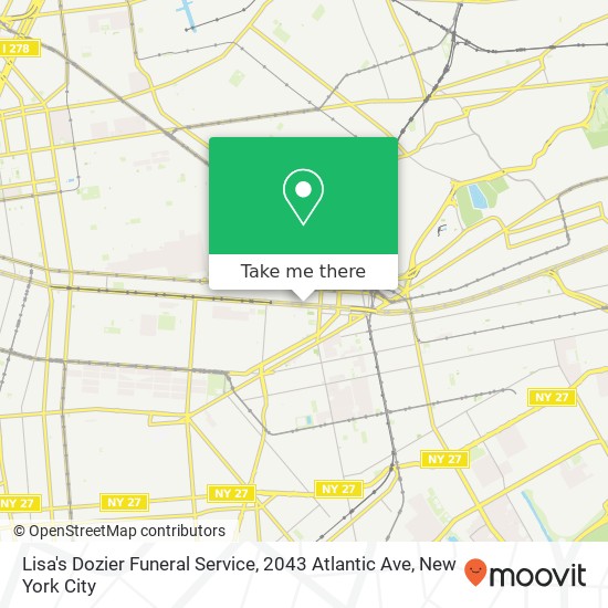 Lisa's Dozier Funeral Service, 2043 Atlantic Ave map