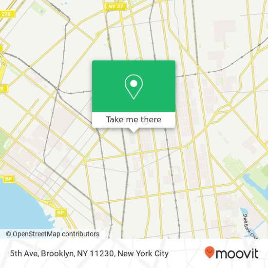 Mapa de 5th Ave, Brooklyn, NY 11230