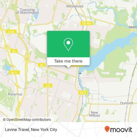 Mapa de Levine Travel