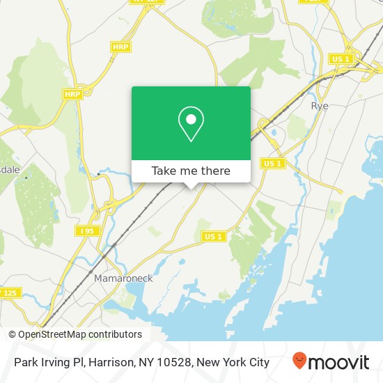 Mapa de Park Irving Pl, Harrison, NY 10528