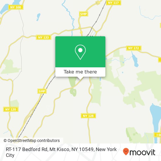 Mapa de RT-117 Bedford Rd, Mt Kisco, NY 10549