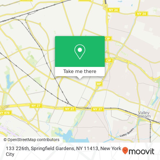 Mapa de 133 226th, Springfield Gardens, NY 11413