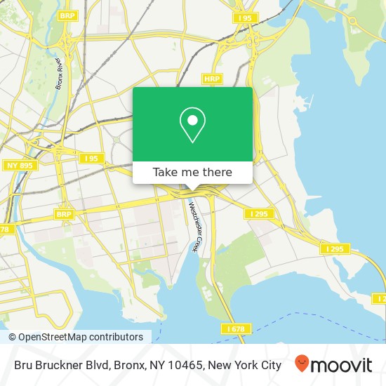 Mapa de Bru Bruckner Blvd, Bronx, NY 10465