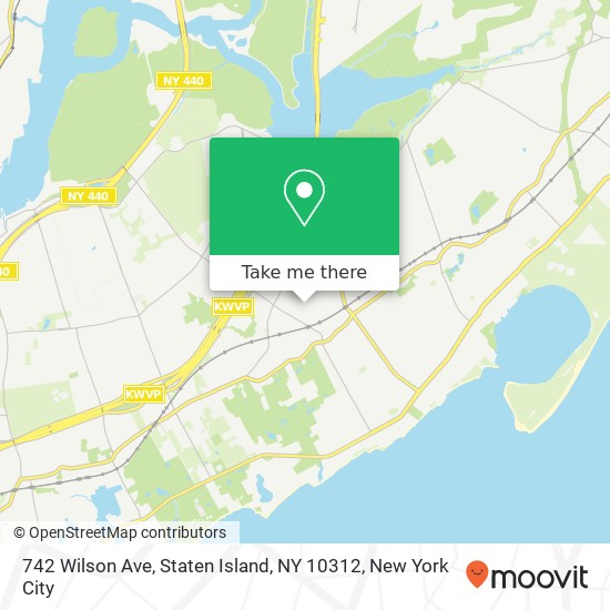 Mapa de 742 Wilson Ave, Staten Island, NY 10312