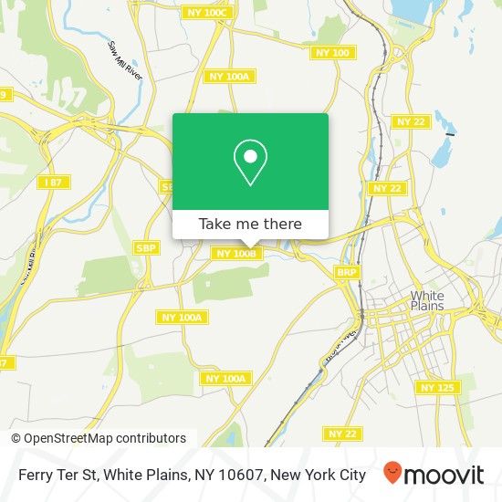 Ferry Ter St, White Plains, NY 10607 map