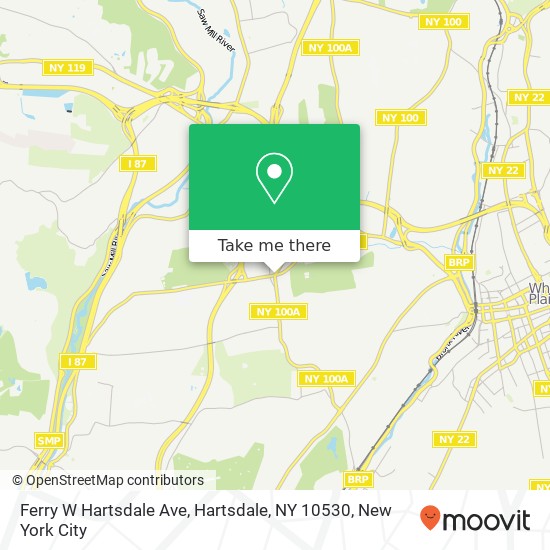 Mapa de Ferry W Hartsdale Ave, Hartsdale, NY 10530