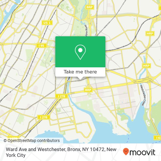 Ward Ave and Westchester, Bronx, NY 10472 map