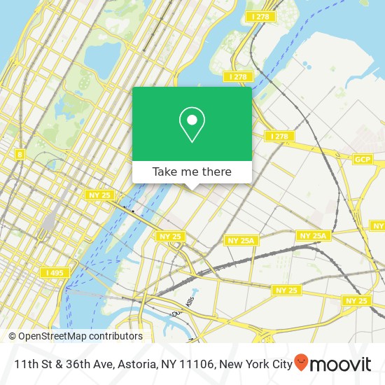 11th St & 36th Ave, Astoria, NY 11106 map