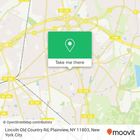 Mapa de Lincoln Old Country Rd, Plainview, NY 11803