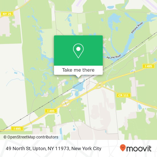 Mapa de 49 North St, Upton, NY 11973