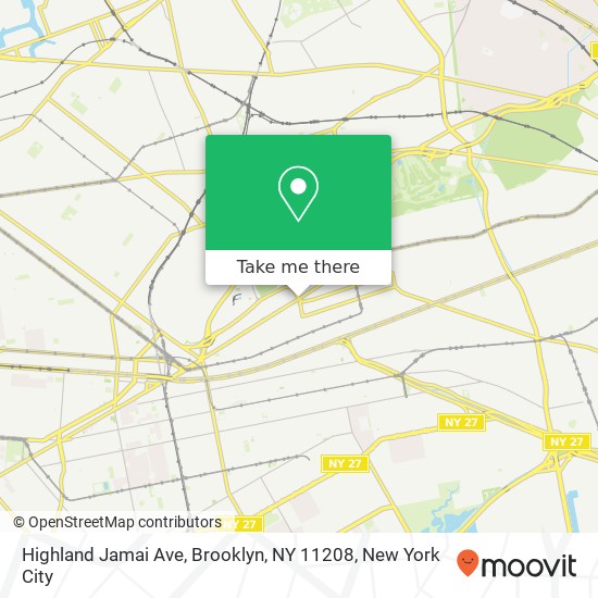 Highland Jamai Ave, Brooklyn, NY 11208 map