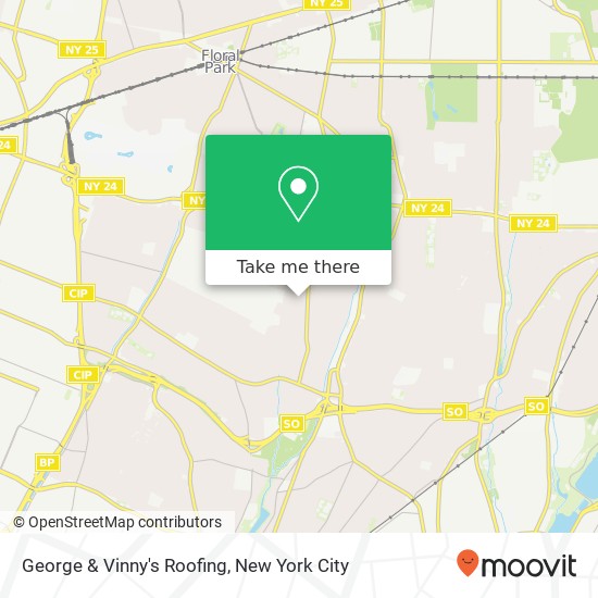 George & Vinny's Roofing map