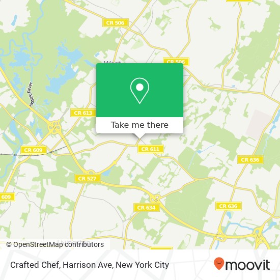 Mapa de Crafted Chef, Harrison Ave