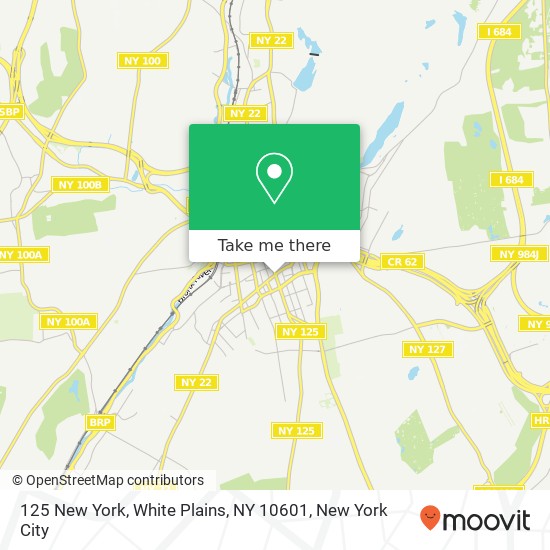 125 New York, White Plains, NY 10601 map