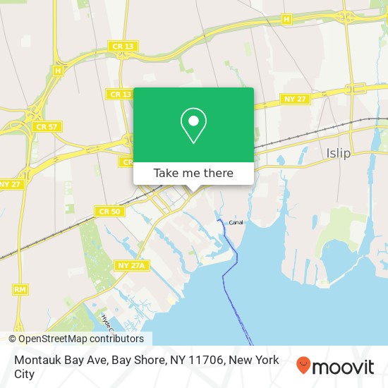 Montauk Bay Ave, Bay Shore, NY 11706 map