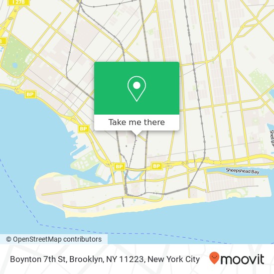 Mapa de Boynton 7th St, Brooklyn, NY 11223