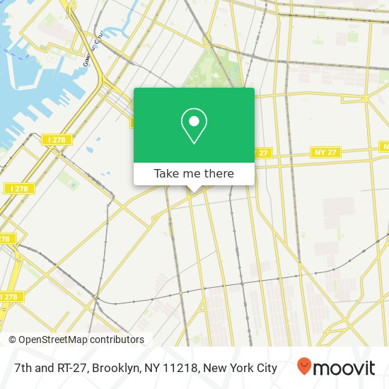 Mapa de 7th and RT-27, Brooklyn, NY 11218