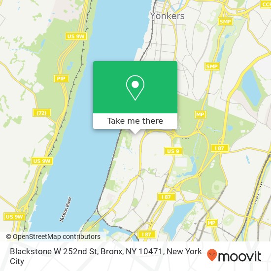 Mapa de Blackstone W 252nd St, Bronx, NY 10471