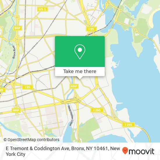 E Tremont & Coddington Ave, Bronx, NY 10461 map