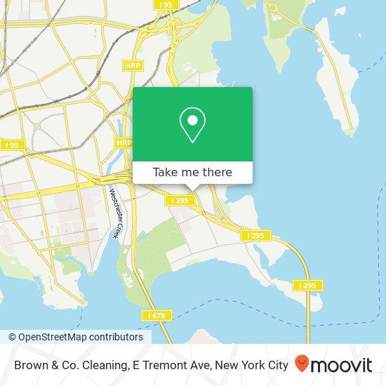 Mapa de Brown & Co. Cleaning, E Tremont Ave