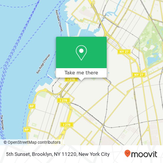Mapa de 5th Sunset, Brooklyn, NY 11220