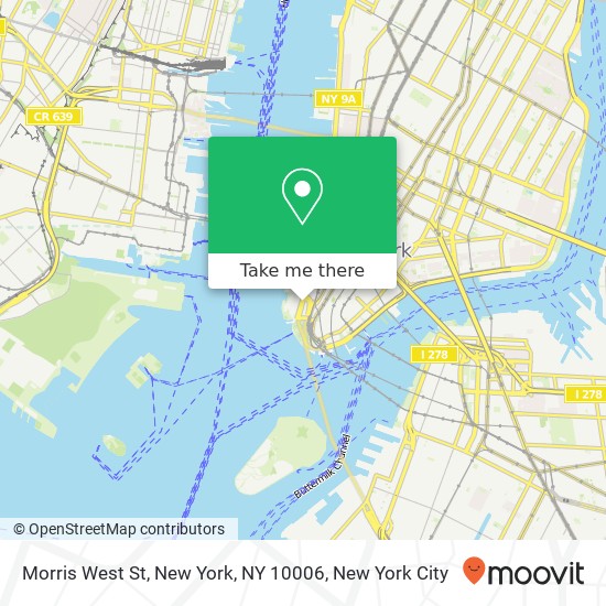 Mapa de Morris West St, New York, NY 10006