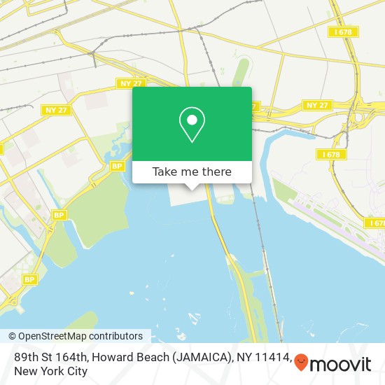 Mapa de 89th St 164th, Howard Beach (JAMAICA), NY 11414