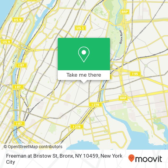 Freeman at Bristow St, Bronx, NY 10459 map