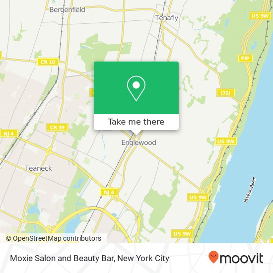 Mapa de Moxie Salon and Beauty Bar