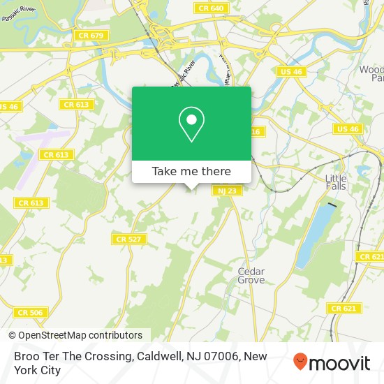 Broo Ter The Crossing, Caldwell, NJ 07006 map