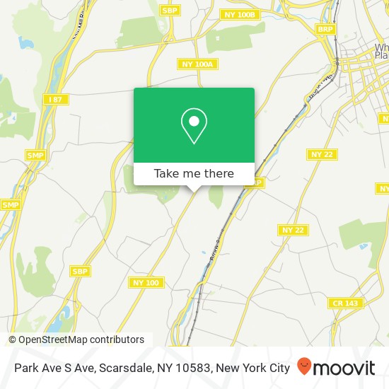 Park Ave S Ave, Scarsdale, NY 10583 map