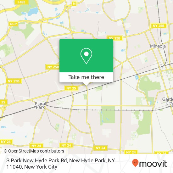 Mapa de S Park New Hyde Park Rd, New Hyde Park, NY 11040