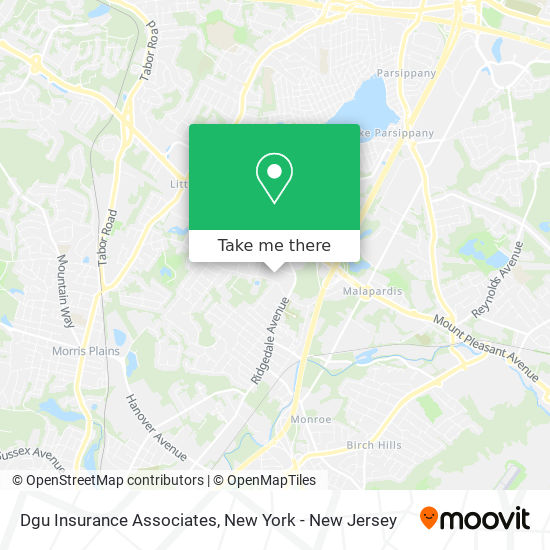 Dgu Insurance Associates map