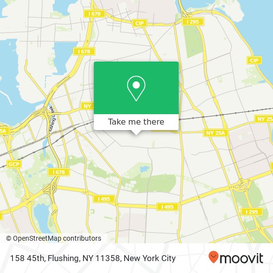 Mapa de 158 45th, Flushing, NY 11358