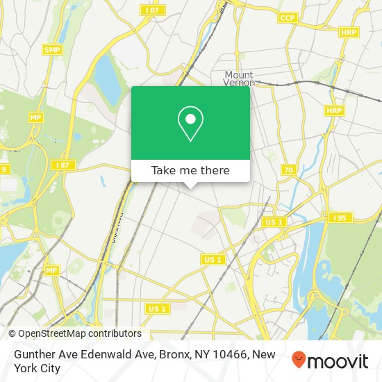 Gunther Ave Edenwald Ave, Bronx, NY 10466 map