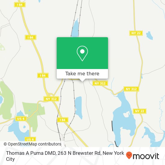 Mapa de Thomas A Puma DMD, 263 N Brewster Rd