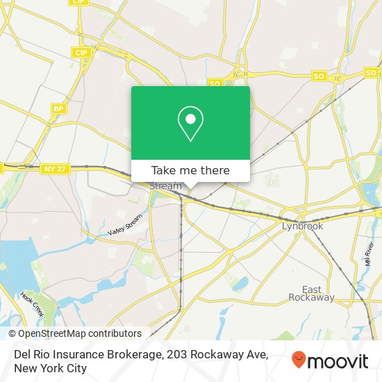 Del Rio Insurance Brokerage, 203 Rockaway Ave map