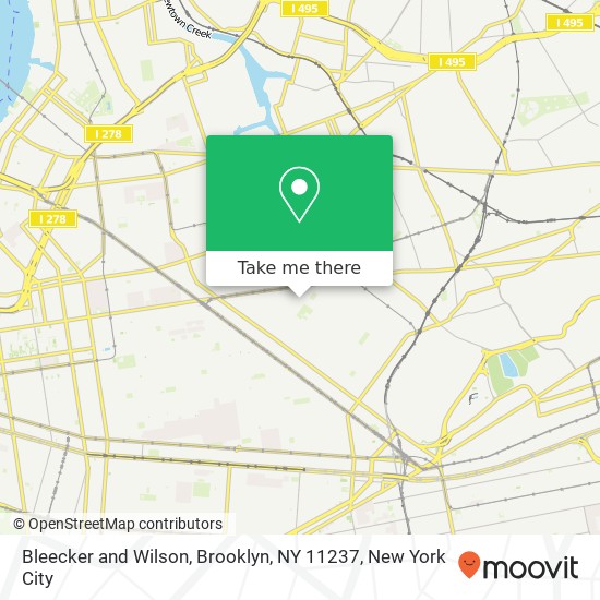 Mapa de Bleecker and Wilson, Brooklyn, NY 11237