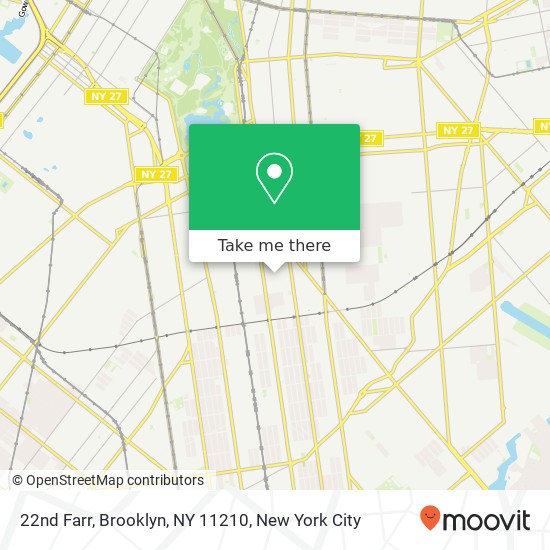 Mapa de 22nd Farr, Brooklyn, NY 11210