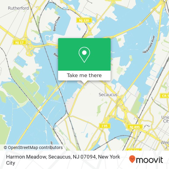 Harmon Meadow, Secaucus, NJ 07094 map