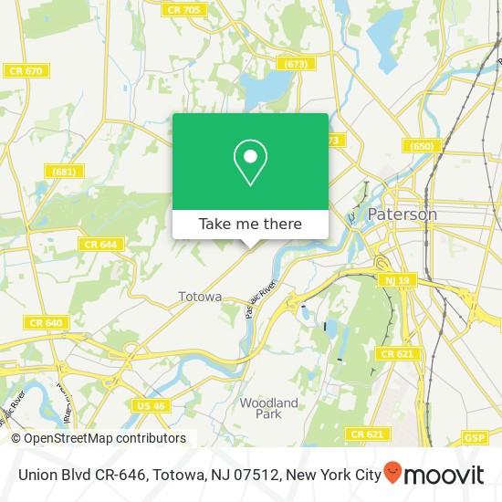 Union Blvd CR-646, Totowa, NJ 07512 map