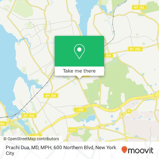 Mapa de Prachi Dua, MD, MPH, 600 Northern Blvd