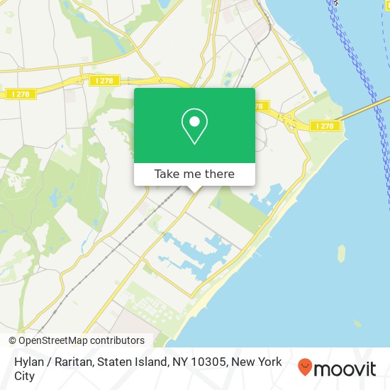 Mapa de Hylan / Raritan, Staten Island, NY 10305