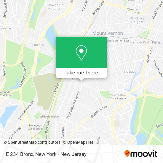 Mapa de E 234 Bronx