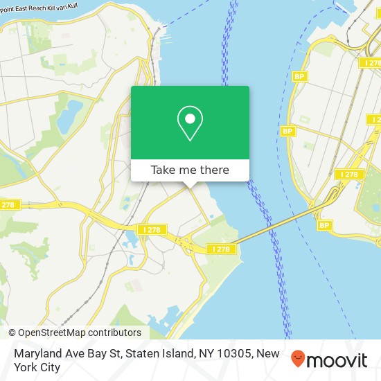 Maryland Ave Bay St, Staten Island, NY 10305 map