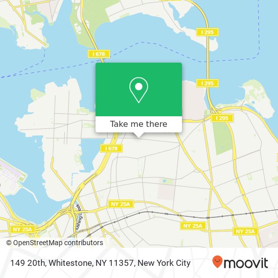 Mapa de 149 20th, Whitestone, NY 11357