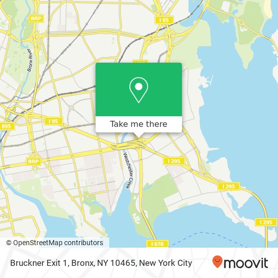 Bruckner Exit 1, Bronx, NY 10465 map